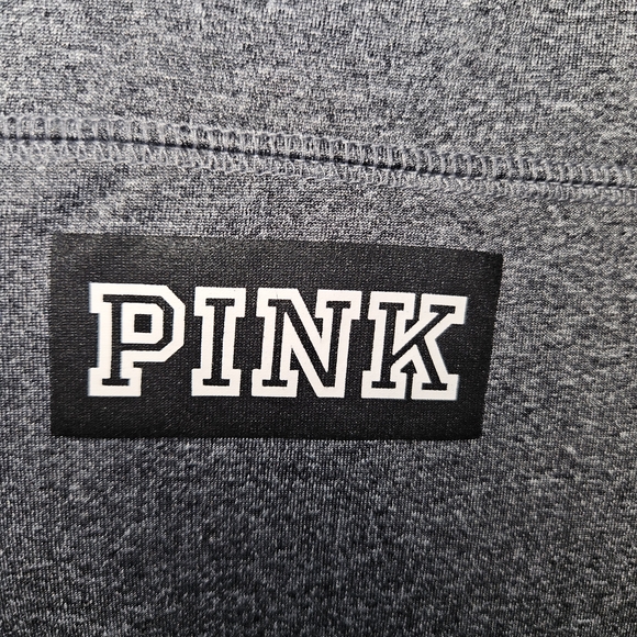 PINK Victoria's Secret Gray and White Long Sleeve Top - Picture 2 of 4